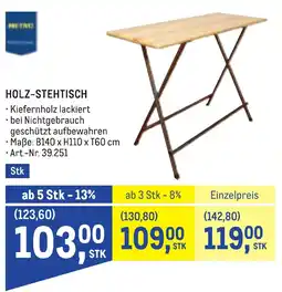 Metro HOLZ-STEHTISCH Angebot