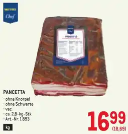 Metro Pancetta Angebot