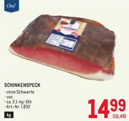 Metro Chef Schinkenspeck Angebot