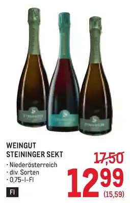Metro Weingut Steininger Sekt Angebot