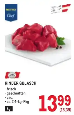 Metro METRO Chef Rinder Gulasch Angebot