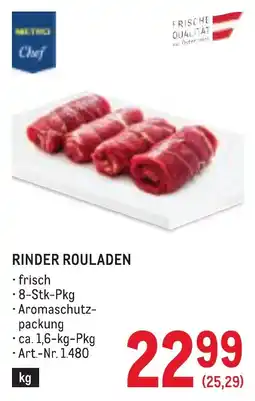 Metro Rinder Rouladen Angebot