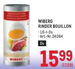 Metro Wiberg Rinder Bouillon Angebot