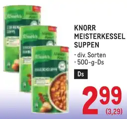 Metro Knorr Meisterkessel Suppen Angebot
