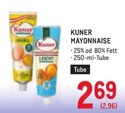 Metro Kuner Mayonnaise Angebot