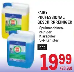 Metro Fairy Professional Geschirrreiniger Angebot
