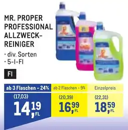 Metro Mr. Proper Professional Allzweck-Reiniger Angebot