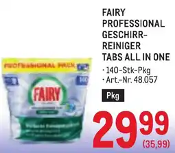 Metro Fairy Professional Geschirr-Reiniger Tabs All in One Angebot