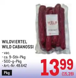 Metro Wildviertel Wild Cabanossi Angebot