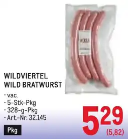 Metro Wildviertel Wild Bratwurst Angebot