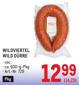 Metro Wildviertel Wild Dürre Angebot