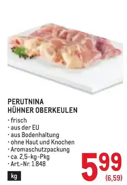 Metro Perutnina Hühner Oberkeulen Angebot