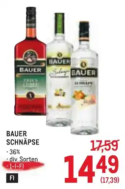 Metro Bauer Schnäpse Angebot