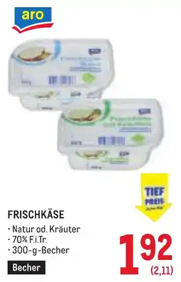 Metro Frischkäse Angebot