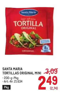 Metro Santa Maria Tortillas Original Mini Angebot