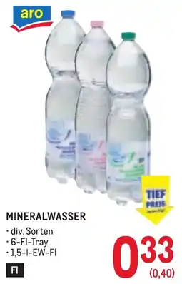 Metro Mineralwasser Angebot