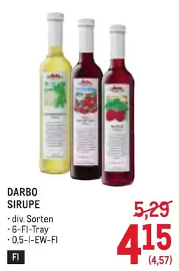 Metro Darbo Sirupe Angebot