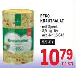 Metro EFKO Krautsalat Angebot