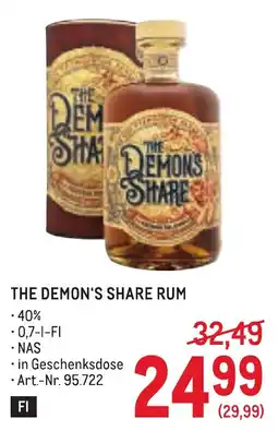 Metro The Demon's Share Rum Angebot