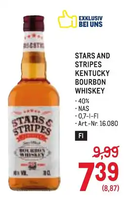 Metro Stars & Stripes Kentucky Bourbon Whiskey Angebot