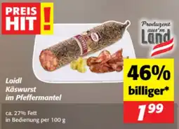 Nah&Frisch Loidl Käswurst im Pfeffermantel Angebot