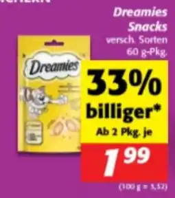 Nah&Frisch Dreamies Snacks Angebot