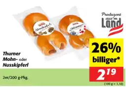 Nah&Frisch Thurner Mohn- oder Nusskipferl Angebot
