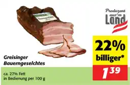 Nah&Frisch Greisinger Bauerngeselchtes Angebot
