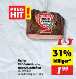 Nah&Frisch Reiter Knoblauch- oder Bauernschinken Angebot