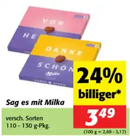 Nah&Frisch Sag es mit Milka Angebot