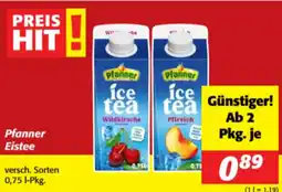 Nah&Frisch Pfanner Eistee Angebot
