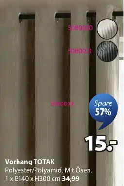 JYSK Vorhang TOTAK Angebot