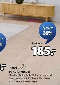 JYSK ROYAL OAK TV-Bank LYNGVIG Angebot