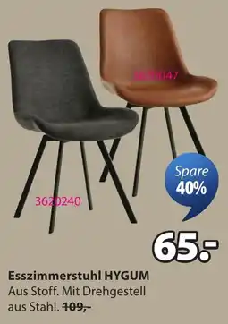 JYSK Esszimmerstuhl HYGUM Angebot