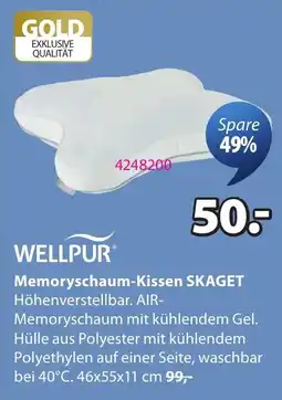 JYSK Wellpur Memoryschaum-Kissen SKAGET Angebot