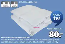 JYSK Entendaunen-Bettdecke LENDFJELL Angebot