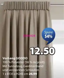 JYSK Vorhang GODDO Angebot