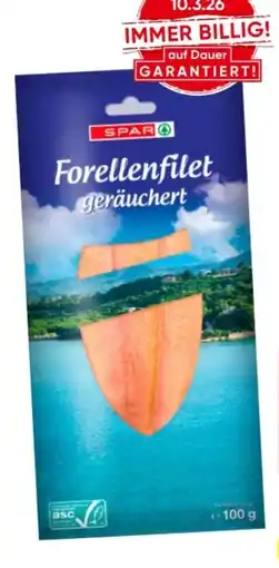 Eurospar Spar Forellenfilet Angebot