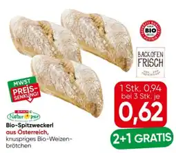 Eurospar Spar Natur pur Bio-Spitzweckerl Angebot