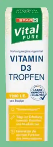 SPAR Gourmet Spar Vital Pure Vitamin D3 Tropfen Angebot