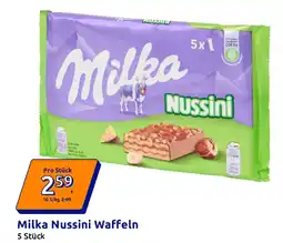Action Milka Nussini Waffeln Angebot