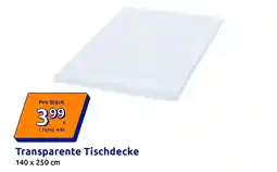 Action Transparente Tischdecke Angebot