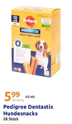 Action Pedigree Dentastix Hundesnacks Angebot