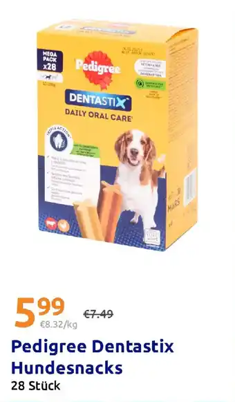 Action Pedigree Dentastix Hundesnacks Angebot