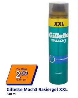 Action Gillette Mach3 Rasiergel XXL Angebot