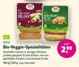 Denn's Biomarkt SOTO Bio-Veggie-Spezialitäten Angebot