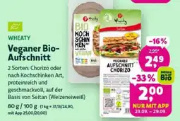 Denn's Biomarkt Wheatly Veganer Bio-Aufschnitt Angebot