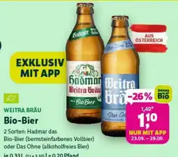 Denn's Biomarkt Weitra Bräu Bio-Bier Angebot