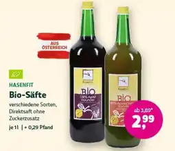 Denn's Biomarkt Hasenfit Bio-Säfte Angebot