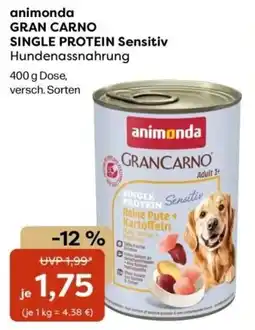 ZOO & Co animonda GRAN CARNO SINGLE PROTEIN Sensitiv Angebot